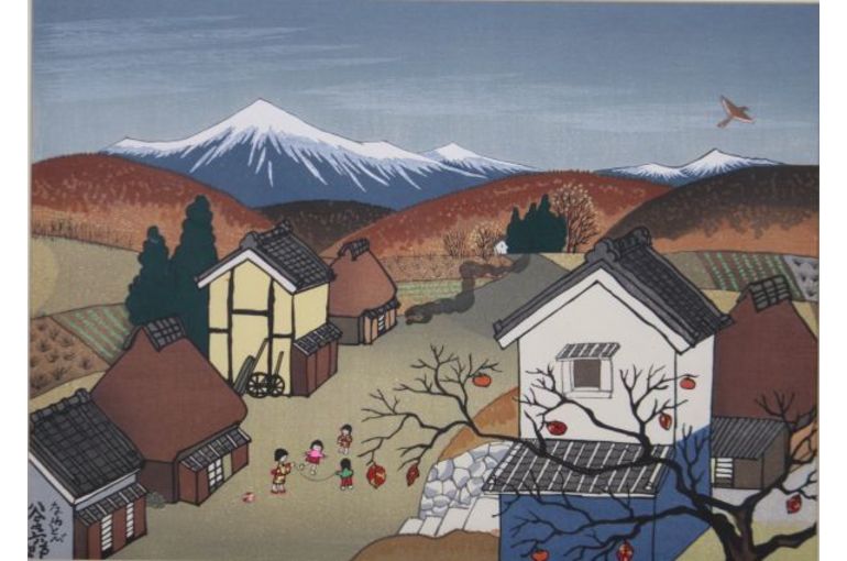 アート 谷内六郎 作品「わけてあげたの」 アート 谷内六郎 作品「わけてあげたの」 - 版画
