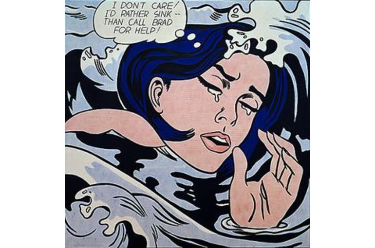 Roy Lichtenstein ロイ・リキテンスタイン 『WE LOSE UP SLOWLY』額装 